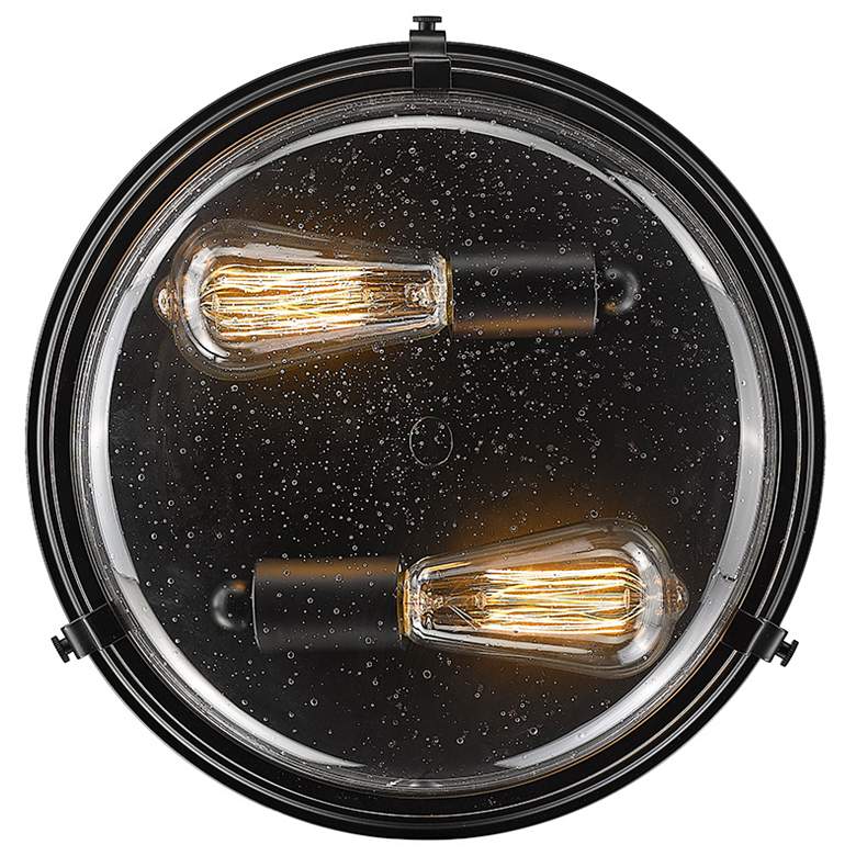 Image 4 Mayson 13" Wide Matte Black 2-Light Ceiling Light more views