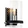 Mazant 1 Light Wall Sconce in Black and Chrome