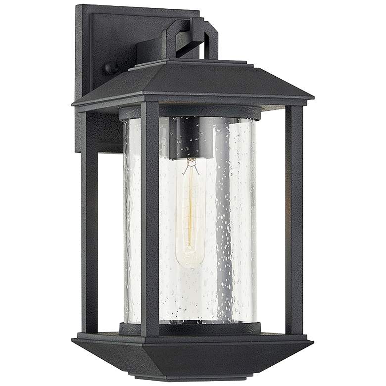 Image 1 Mccarthy 13 1/2" High Weathered Graphite Outdoor Wall Light