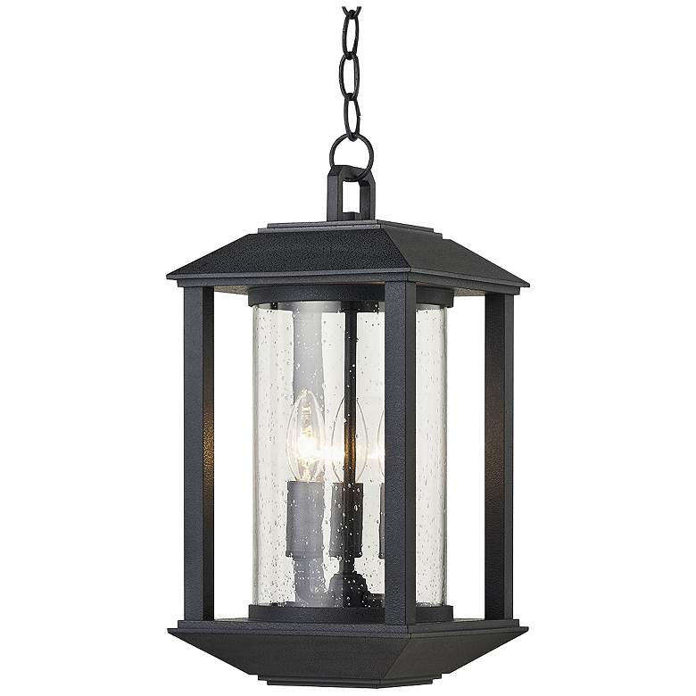 Image 1 Mccarthy 16 1/2"H Weathered Graphite Outdoor Hanging Light