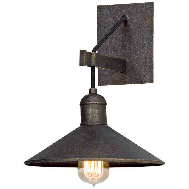 Image 2 McCoy 13 1/2" High Vintage Bronze Wall Sconce