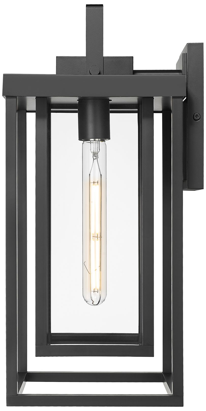 Image 4 McDonough 18" High 1-Light Outdoor Wall Lantern in Powder Coated Black more views