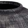5_McGinn 9" Wide Rough Antique Black Decorative Vase more views