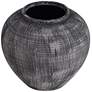 7_McGinn 9" Wide Rough Antique Black Decorative Vase more views