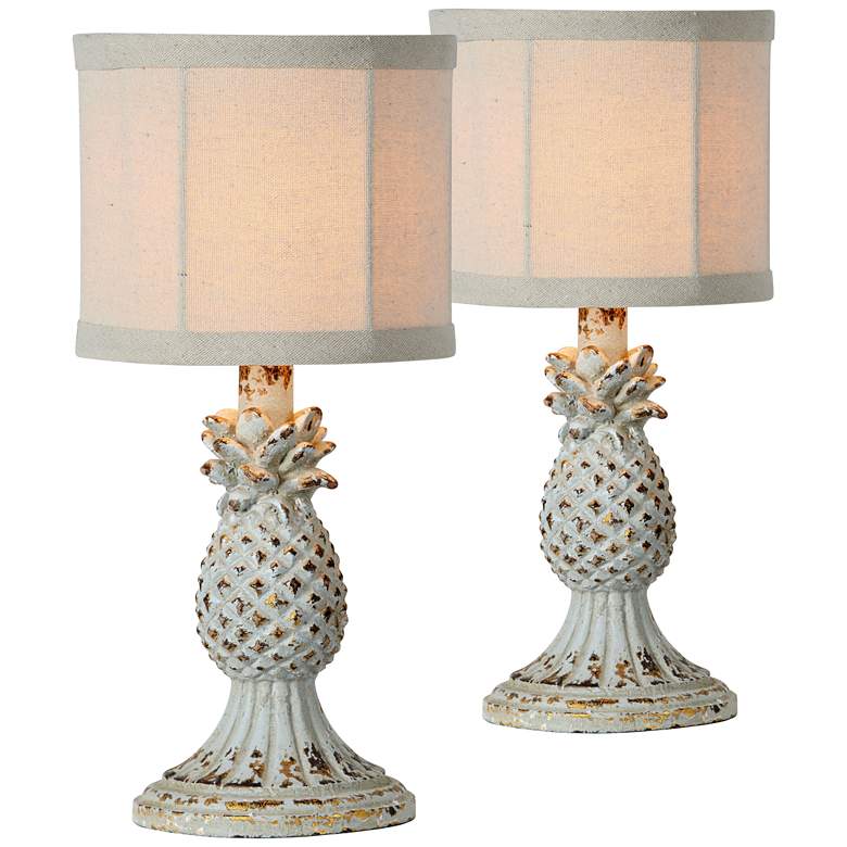 Image 1 McGregor Pale Blue 14" High Accent Table Lamps Set of 2