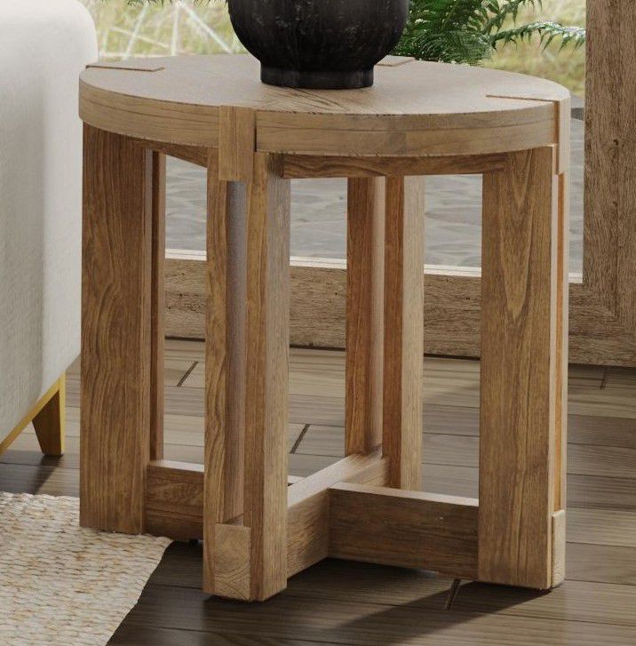 Image 5 McGuire 24" Tall Gray End Table more views
