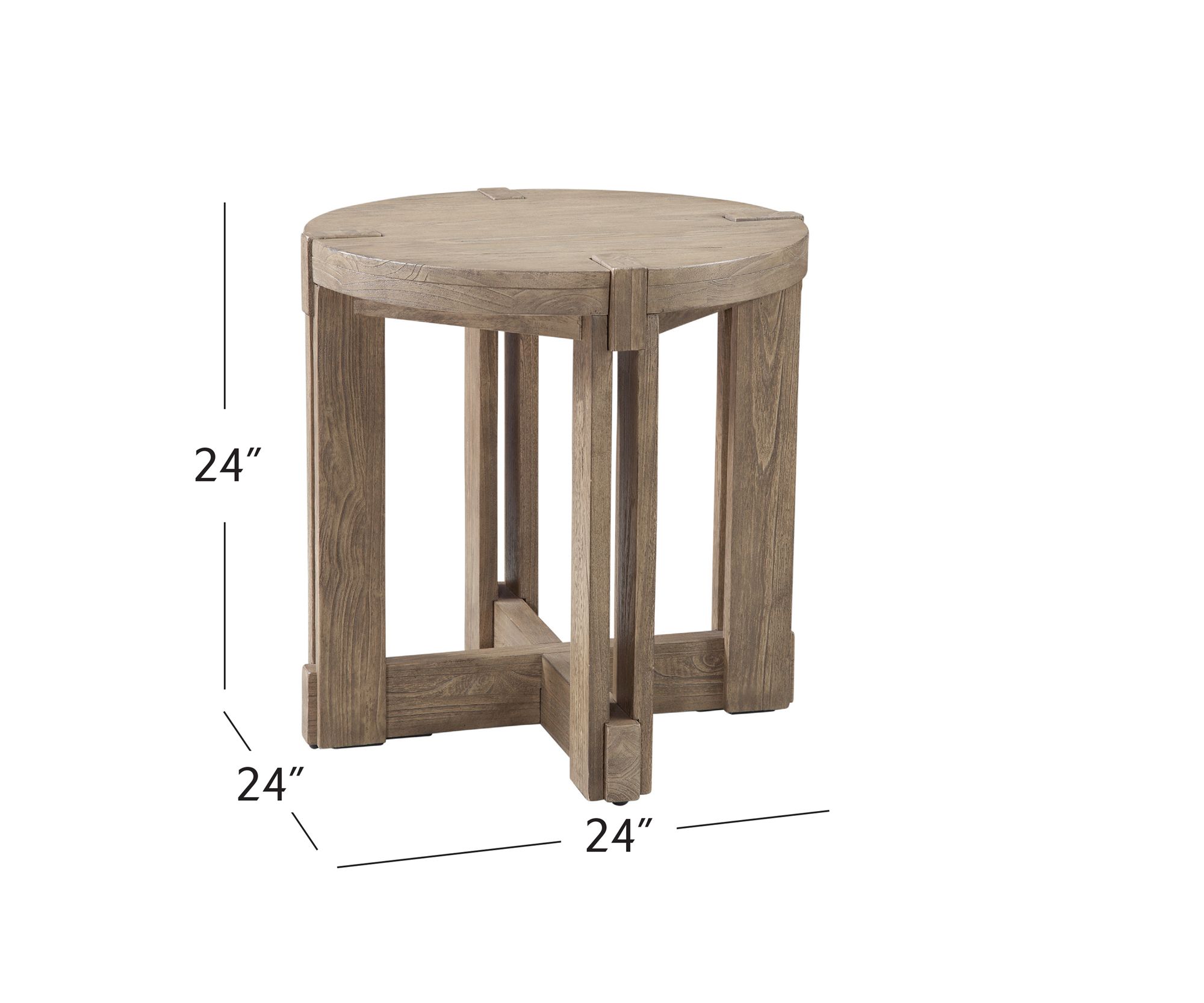 Image 6 McGuire 24" Tall Gray End Table more views