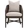 McGuire Arm Chair, LiveSmart Gellar-Jute, Matte Brown Oak