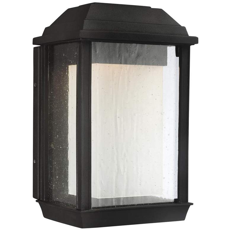 Image 2 McHenry 11 1/4" High Black LED Outdoor Wall Light