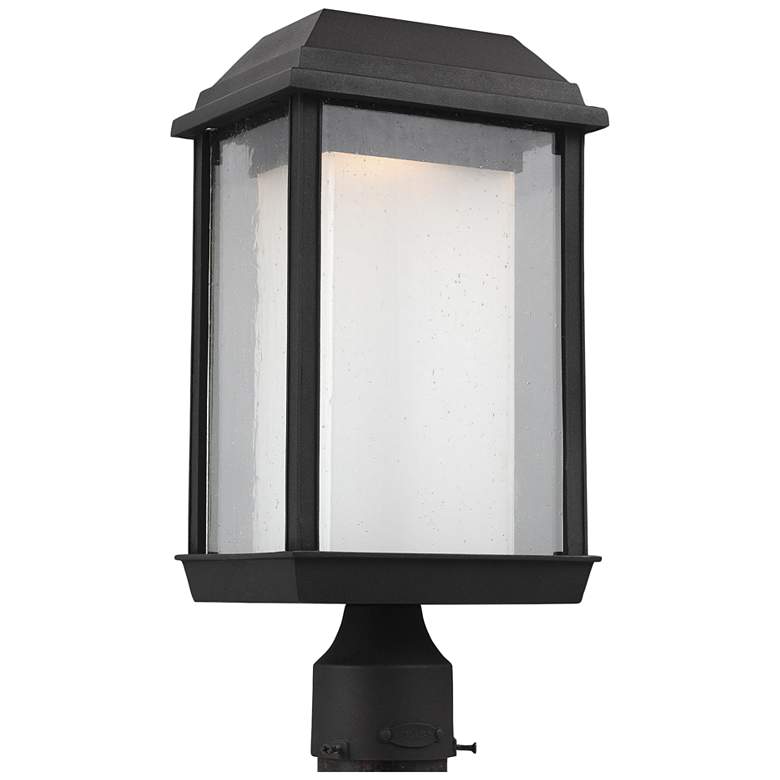 Image 1 McHenry 16 3/4" High Black LED Outdoor Post Light