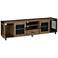 McKearn 70 3/4" Wide Reclaimed Oak Wood 8-Shelf TV Stand