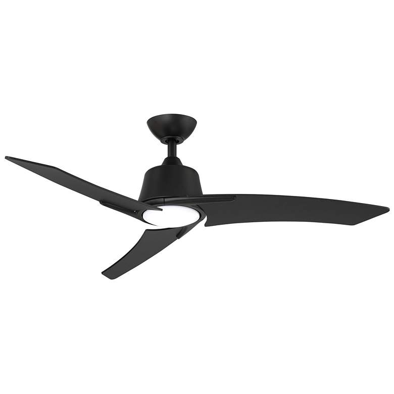 Image 1 McKenzie 48" Matte Black Finish, LED Ceiling Fan by Wind River
