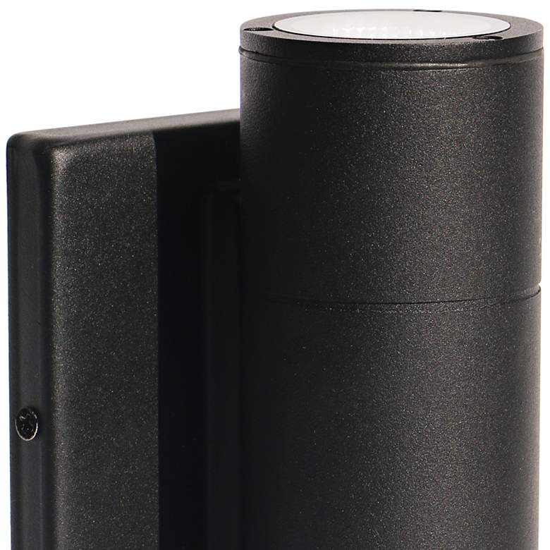 Image 2 McKenzie 6 3/4" High Black LED Outdoor Wall Light more views