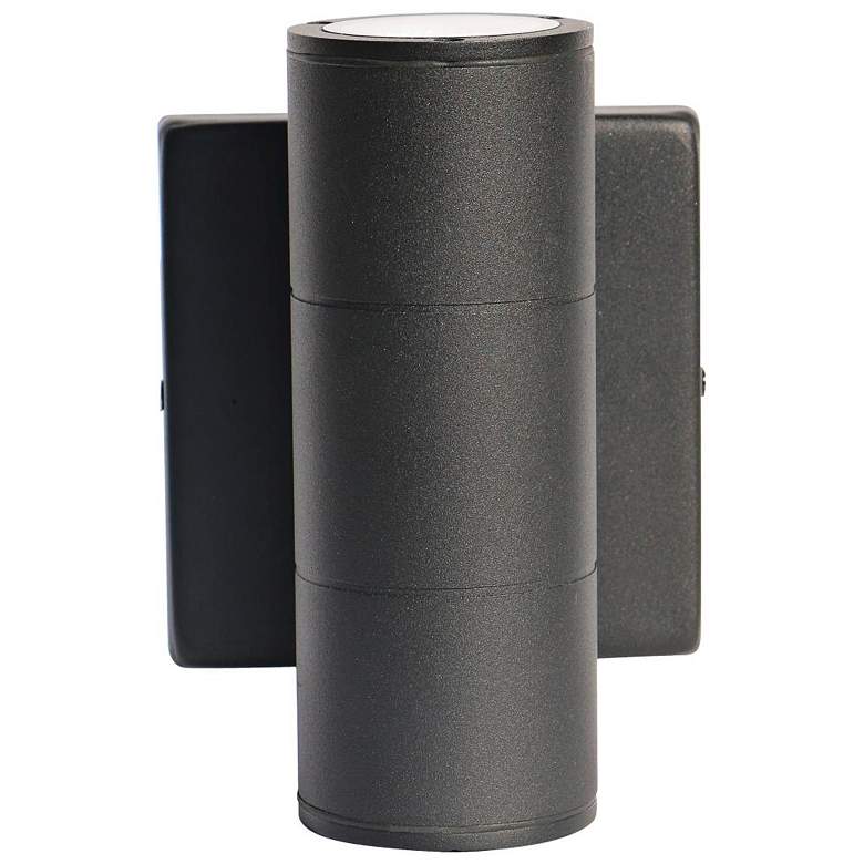 Image 4 McKenzie 6 3/4" High Black LED Outdoor Wall Light more views