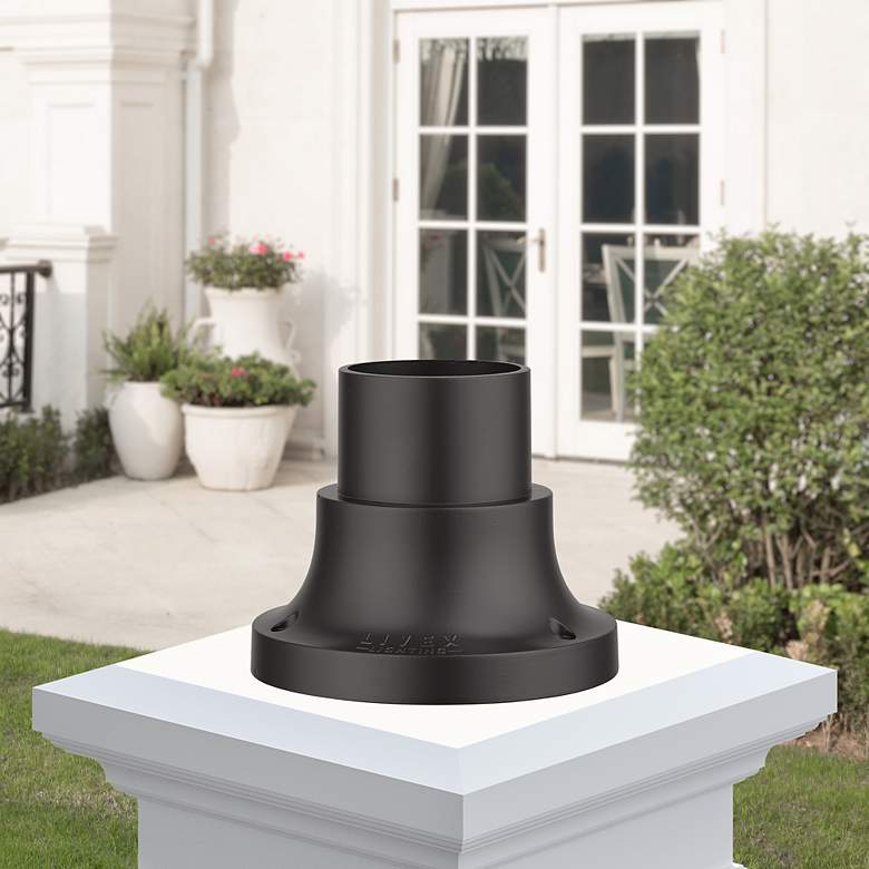 Image 1 McKenzie Bronze Aluminum Outdoor Pier Mount Adapter