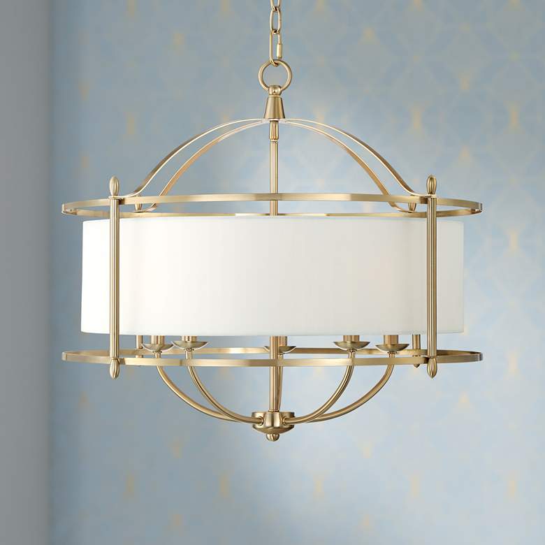 Image 1 McKesson 24 1/2" Wide Warm Brass Chandelier