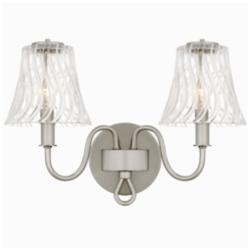 McKinney 2-Light Brushed Nickel Bath Light