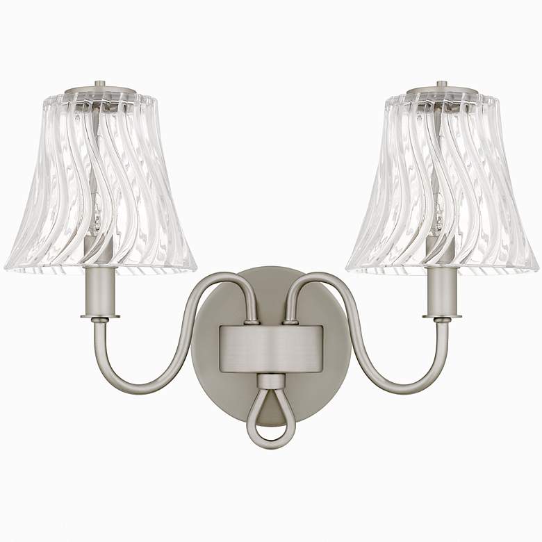 Image 2 McKinney 2-Light Brushed Nickel Bath Light more views