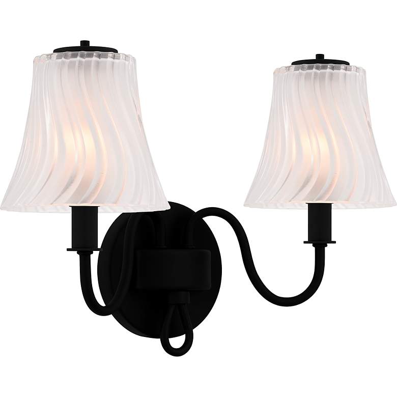 Image 3 McKinney 2-Light Matte Black Bath Light more views