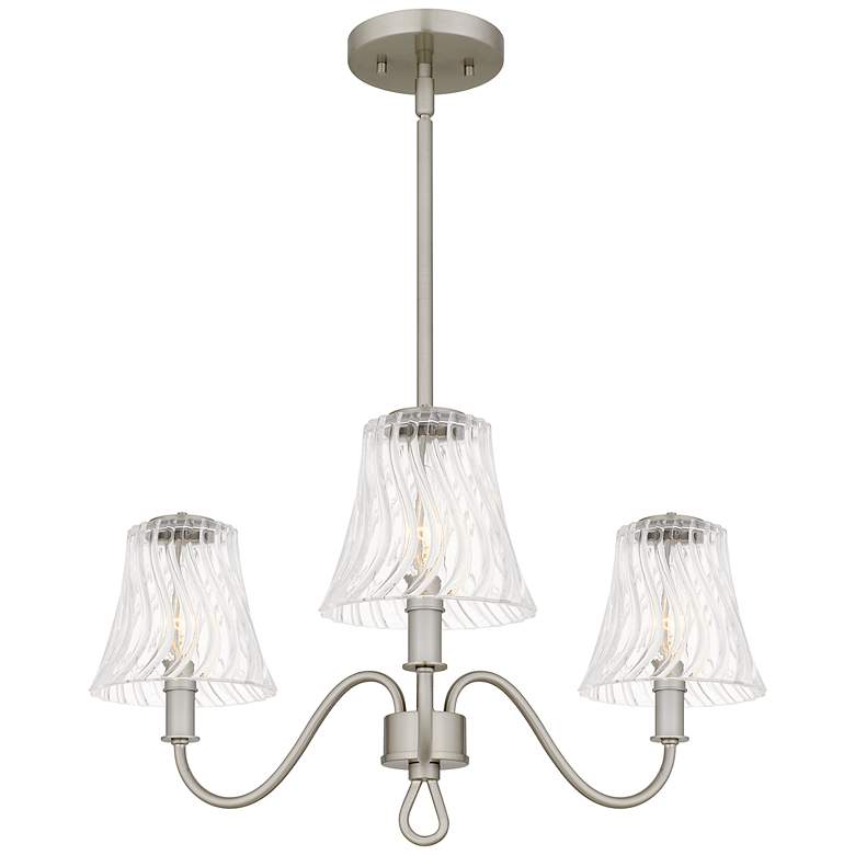 Image 1 McKinney 3-Light Brushed Nickel Chandelier