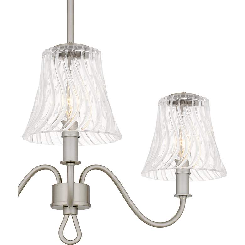 Image 5 McKinney 3-Light Brushed Nickel Chandelier more views