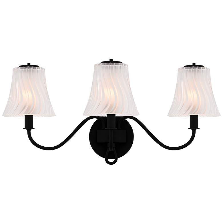 Image 1 McKinney 3-Light Matte Black Bath Light