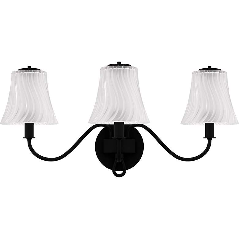Image 2 McKinney 3-Light Matte Black Bath Light more views
