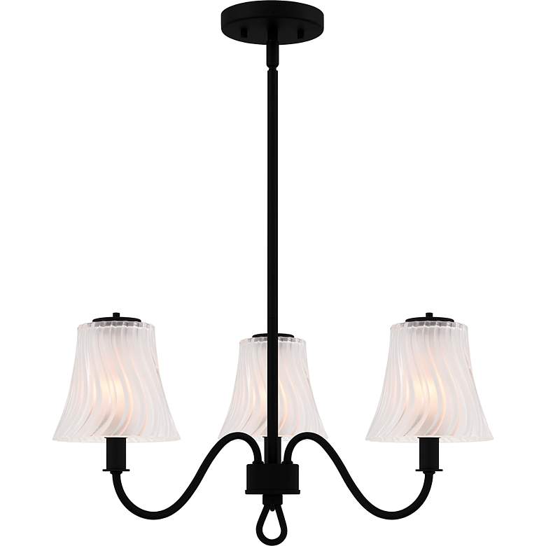 Image 3 McKinney 3-Light Matte Black Chandelier more views