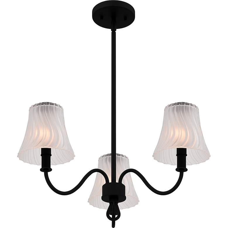 Image 4 McKinney 3-Light Matte Black Chandelier more views