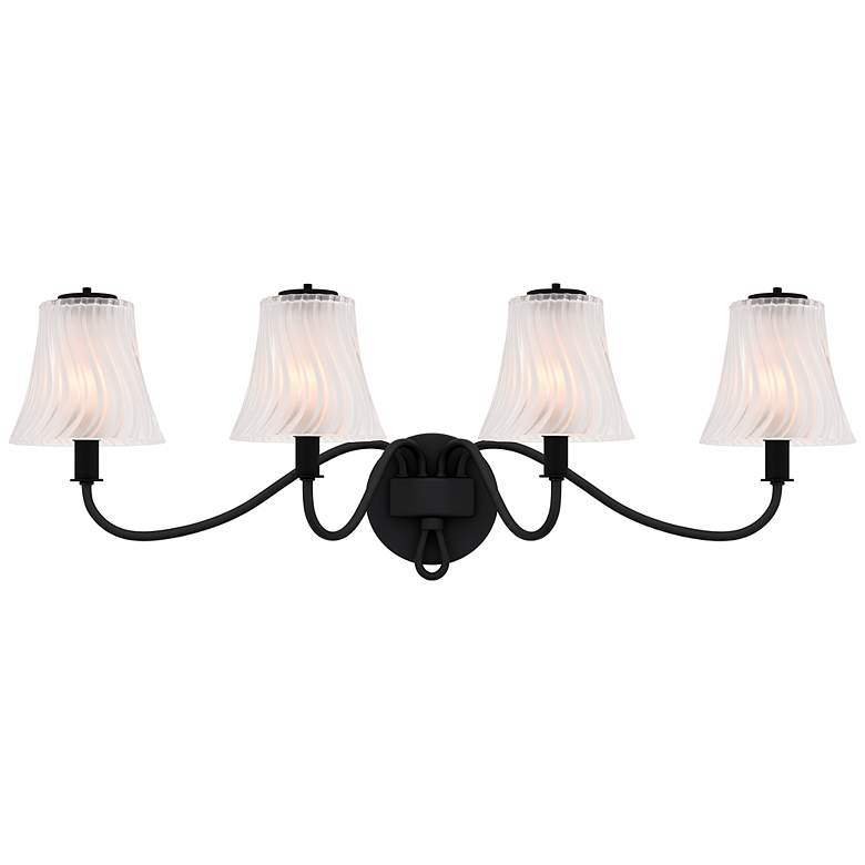 Image 1 McKinney 4-Light Matte Black Bath Light