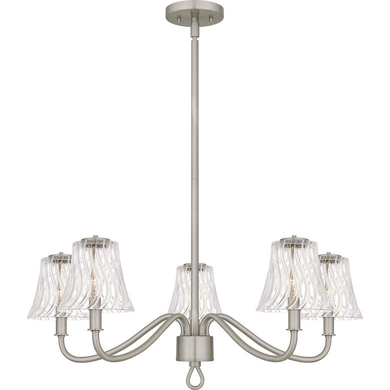 Image 3 McKinney 5-Light Brushed Nickel Chandelier more views