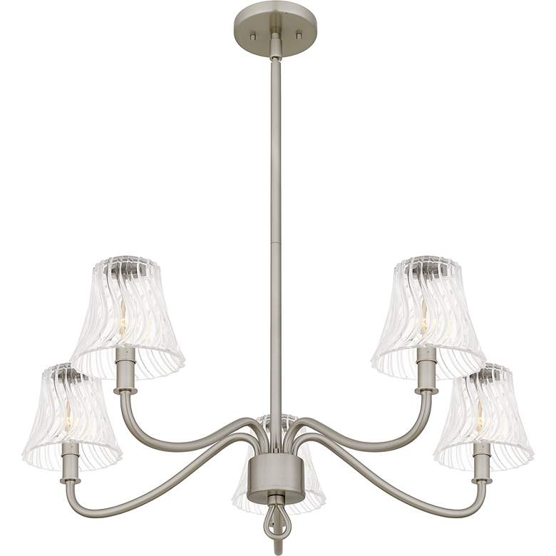Image 4 McKinney 5-Light Brushed Nickel Chandelier more views