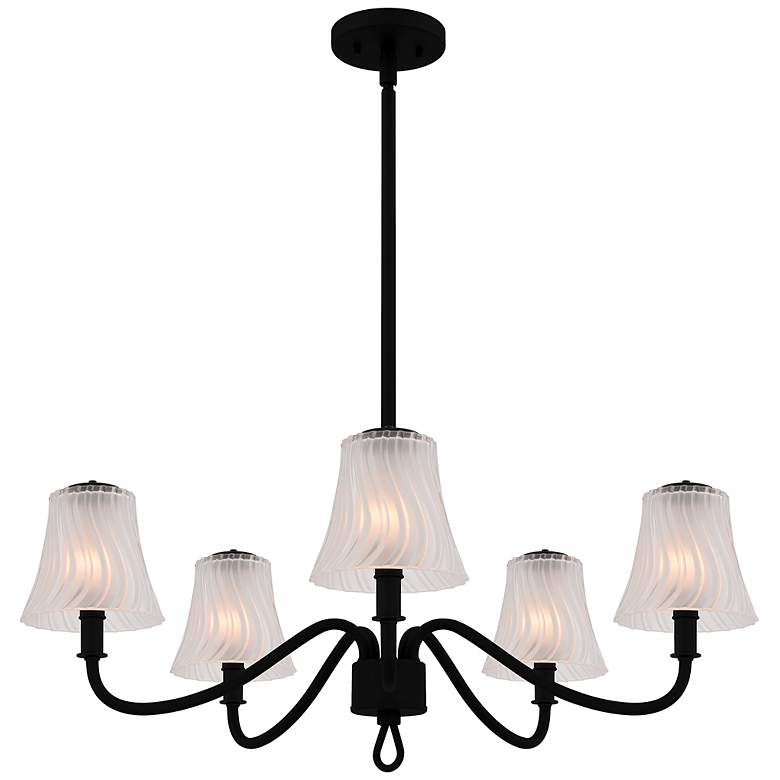 Image 1 McKinney 5-Light Matte Black Chandelier