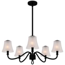 McKinney 5-Light Matte Black Chandelier