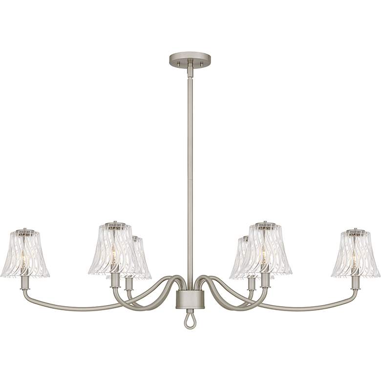 Image 3 McKinney 6-Light Brushed Nickel Linear Chandelier more views