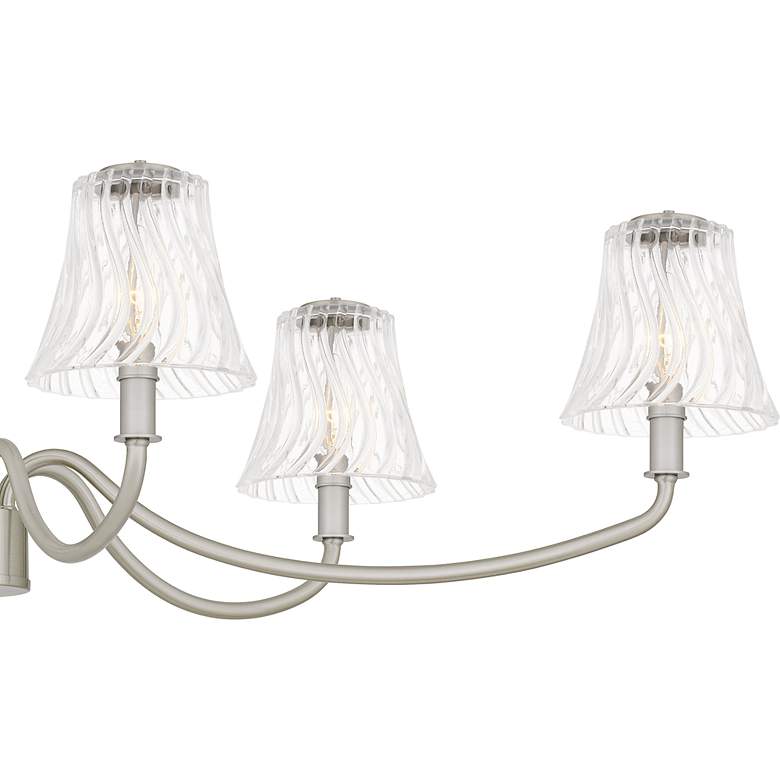 Image 5 McKinney 6-Light Brushed Nickel Linear Chandelier more views