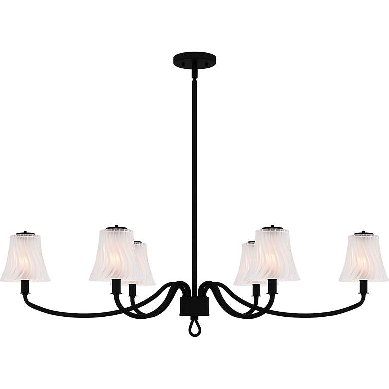 Image 3 McKinney 6-Light Matte Black Linear Chandelier more views
