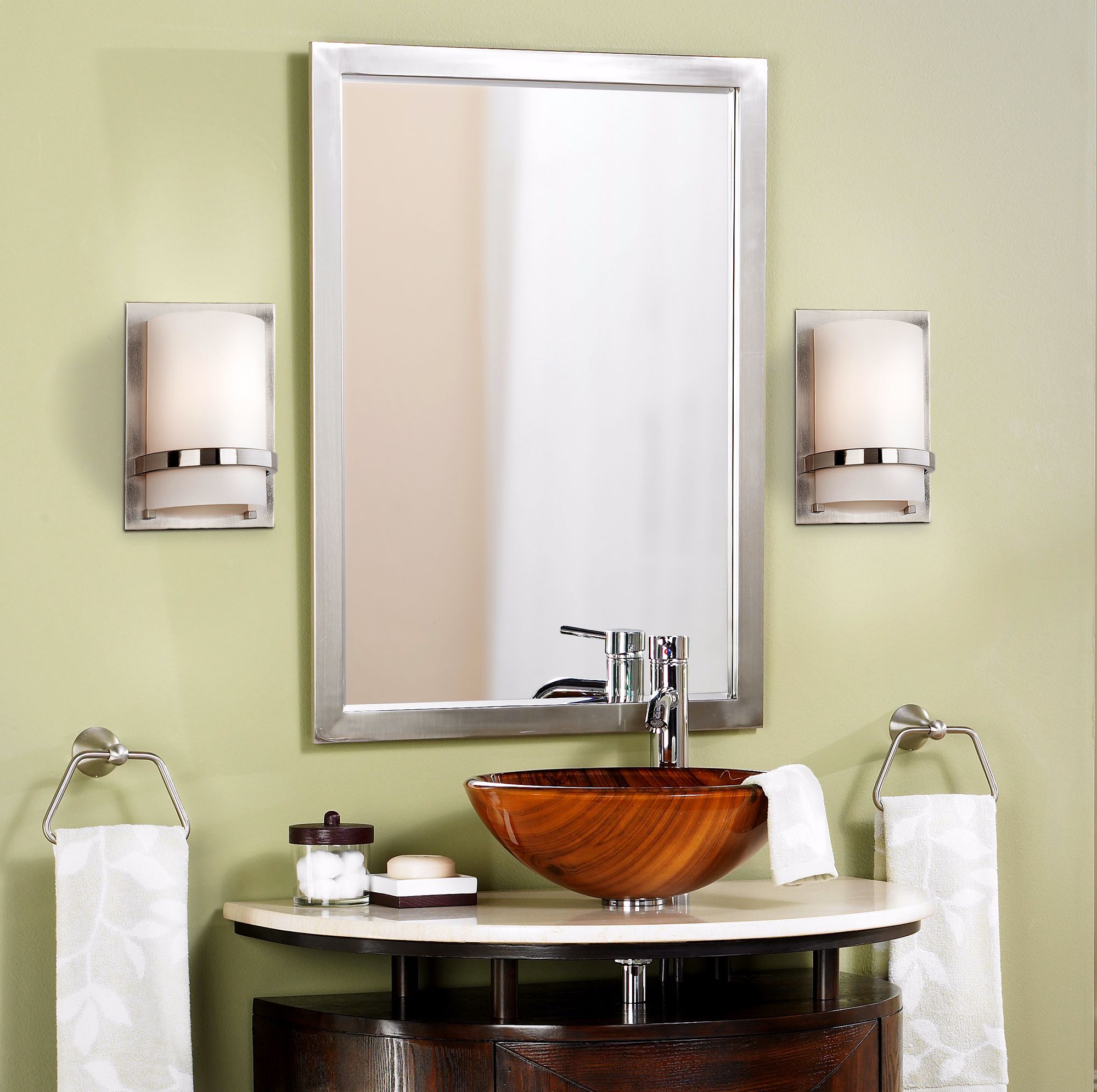 Image 1 Minka Lavery Contemporary 10" High Brushed Nickel Wall Sconce in scene