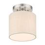 Thumbnail4 of Meadow 1 Light Brushed Nickel Semi Flush more views