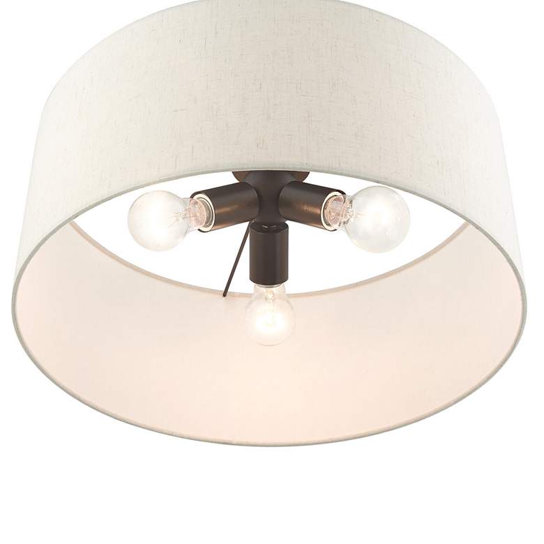 Image 5 Meadow 18" Wide English Bronze Drum Pendant Light more views