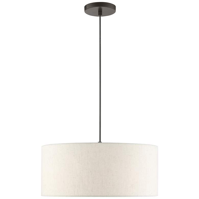 Image 7 Meadow 18" Wide English Bronze Drum Pendant Light more views