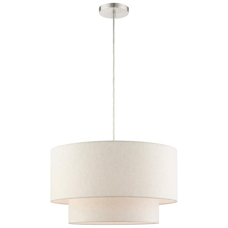 Image 2 Meadow 3 Light Brushed Nickel Pendant