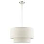 3_Meadow 3 Light Brushed Nickel Pendant more views