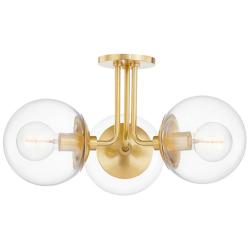 Meadow 3 Light Semi Flush AB