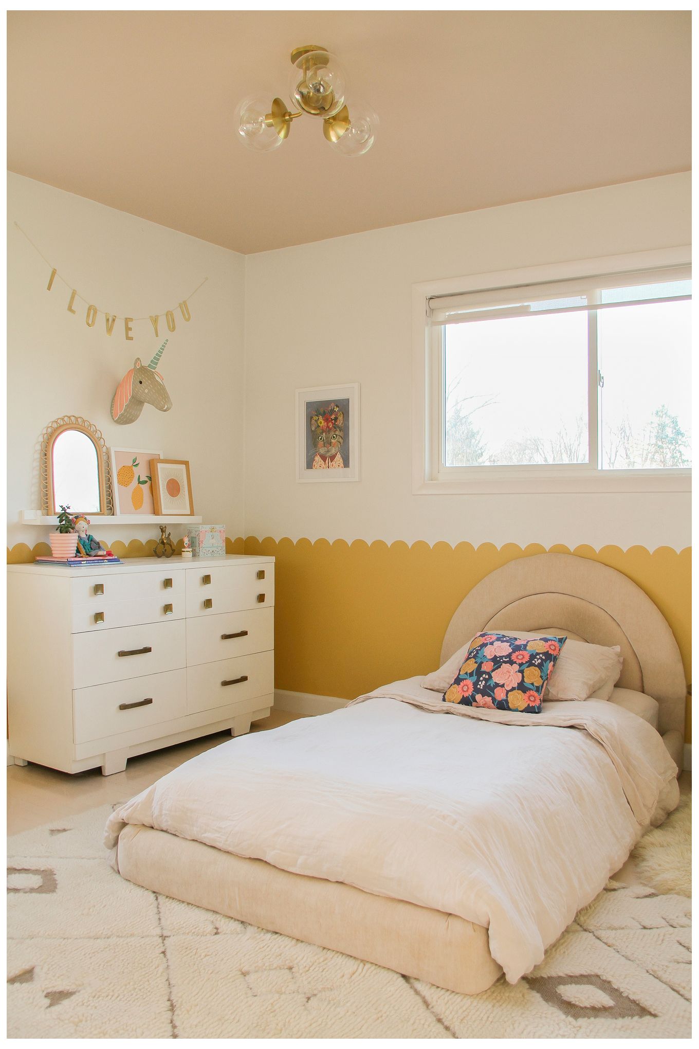 Meadow 3 Light Semi Flush AB