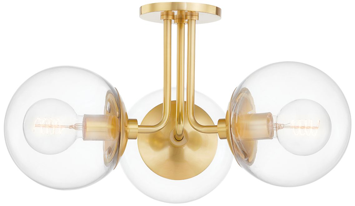 Image 3 Meadow 3 Light Semi Flush AB more views