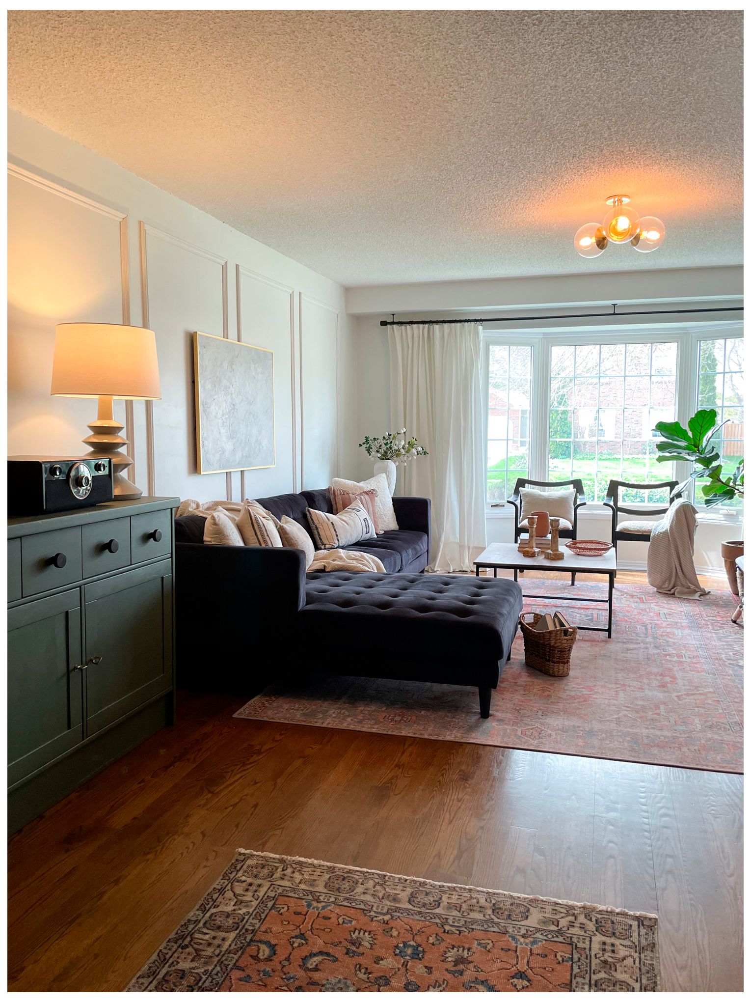 Image 7 Meadow 3 Light Semi Flush AB more views