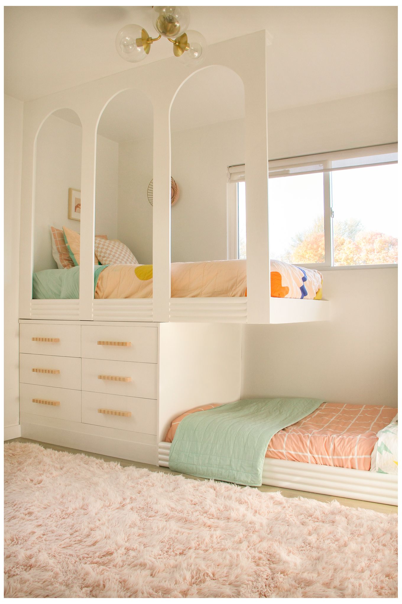 Meadow 3 Light Semi Flush AB