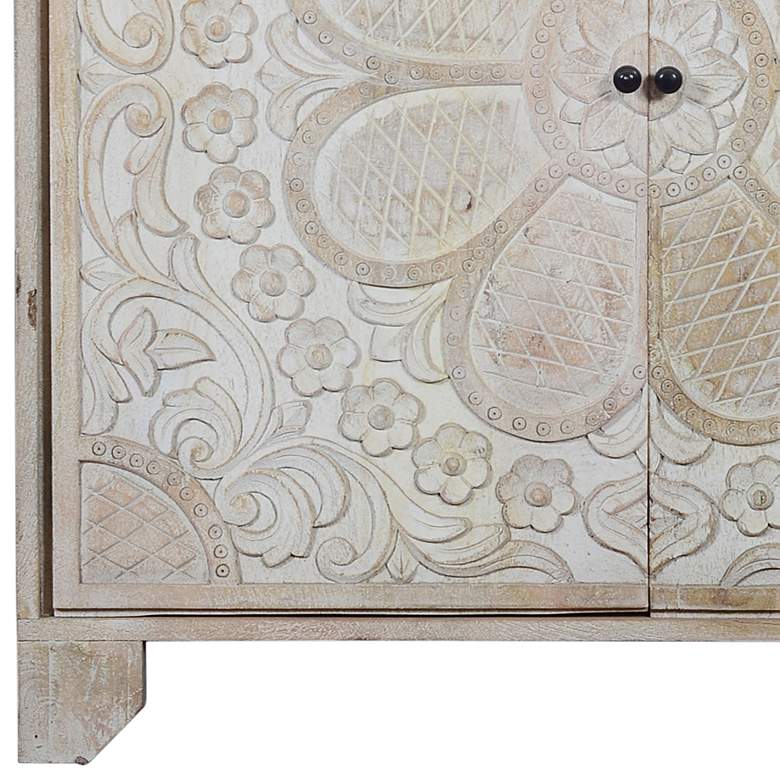 Image 3 Meadow 35" Wide White Wash 2-Door Accent Cabinet more views