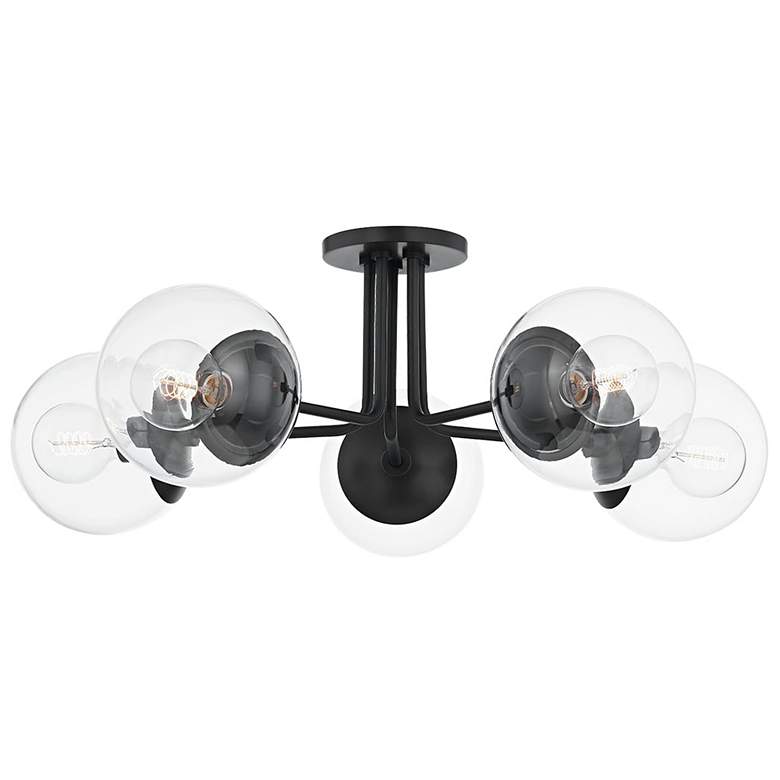 Image 1 Meadow 5 Light Semi Flush - Old Bronze